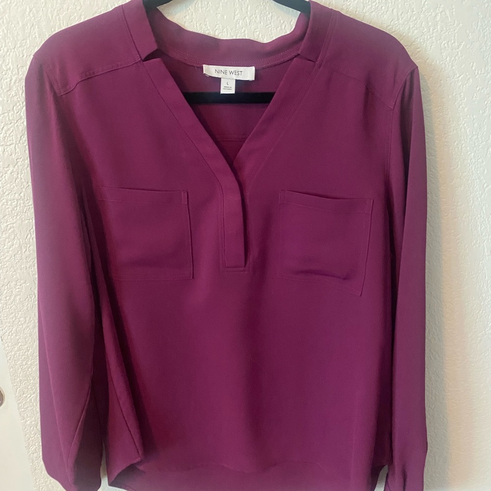 Nine West ladies blouse size large